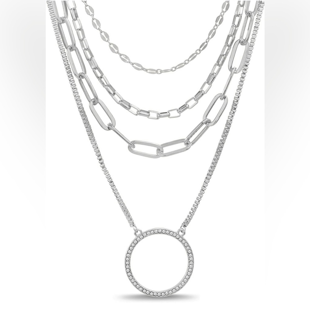 Women's silver necklace
